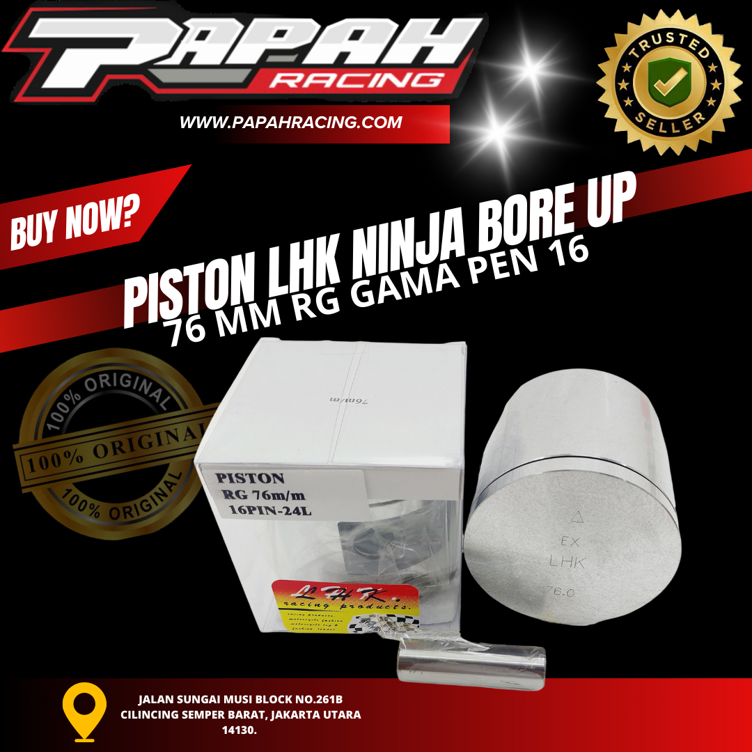 PISTON NINJA BORE UP 76 MM RG GAMA PEN 16